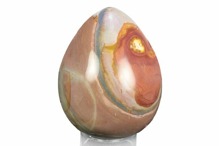 Polished Polychrome Jasper Egg - Madagascar #245716